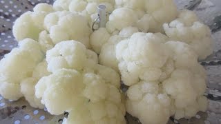 Steaming CAULIFLOWER  How to steam CAULIFLOWER demonstration [upl. by Vaughn172]