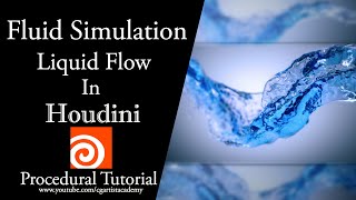 Houdini Liquid Flow Tutorial Fluid Simulation [upl. by Haddad]