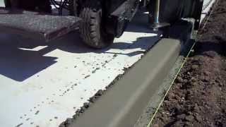 Slip Form Machine Power Curb [upl. by Idleman]