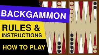 Rules of Backgammon EXPLAINED  How to Play Backgammon [upl. by Nediarb484]