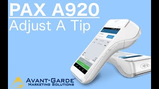 PAX A920 How To Adjust A Tip [upl. by Leruj]