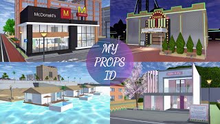 Sharing My Props ID 💕 1  Sakura School Simulator  Katkat Gaming [upl. by Whitby]