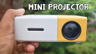 Cheap Pocket Projector for Fun  Mini LED Projector Review amp Demo YG300 [upl. by Weinreb878]