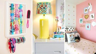 DIY ROOM DECOR MAKEOVER 20 Cool DIY Crafts Ideas for Teenagers [upl. by Weissberg150]