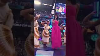 Janaki easwar performing At T20 World Cup Finaljanakieaswar t20worldcup2022 [upl. by Constance]