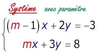 Comment résoudre un système avec paramètre [upl. by Philina]