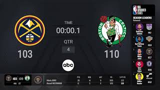 Denver Nuggets  Boston Celtics  NBA on ABC Live Scoreboard [upl. by Primo]