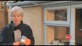 DIY  How to replace a broken window pane with putty  with Philippa Tuttiett [upl. by Laud]