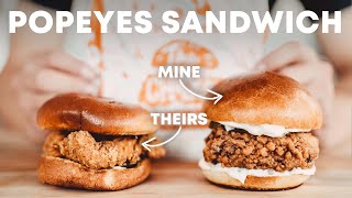 Popeyes Crispy Chicken Sandwich [upl. by Yellah]