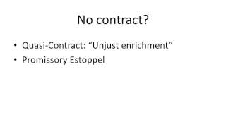 Quasi contract and promissory estoppel [upl. by Carrel266]