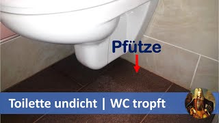 Toilette undicht  WC tropft [upl. by Cutty]