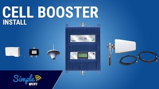 How To DAS Cell Phone Signal Booster Installation In A Large Home [upl. by Nalyorf]