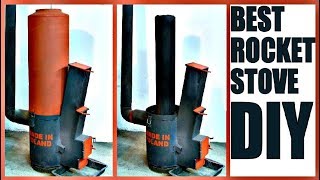 Best ROCKET STOVE DIY Plans [upl. by Ridgley]