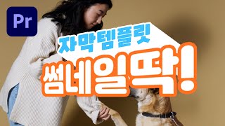 썸네일 디자인 자막템플릿  무료2종  프리미어프로  모서리 X Y축 조절  그림자 길이 각도 조절 [upl. by Rivard869]