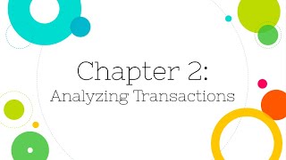 Financial Accounting Chapter 2 Analyzing Transactions [upl. by Eisej95]