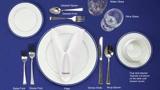 How to Set a Table Basic Casual and Formal Table Settings [upl. by Linnie]