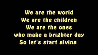 Lyrics  Michael Jackson We Are the World [upl. by Algernon141]