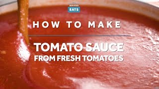 How to Make Tomato Sauce from Fresh Tomatoes [upl. by Carbone]