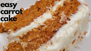 Easy Carrot Cake RecipeHOW TO MAKE MOIST CARROT CAKE  JERENES EATS [upl. by Carol767]