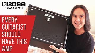 THE HYPE IS REAL 🎸 Boss Katana 50 MKII InDepth Review amp Demonstration [upl. by Aiuqenehs]