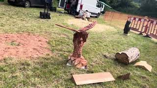 A fabulous range of wooden sculpture at Caerleon festival 2024 [upl. by Ober]