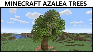 Where To Find AZALEA TREES In MINECRAFT [upl. by Annat]