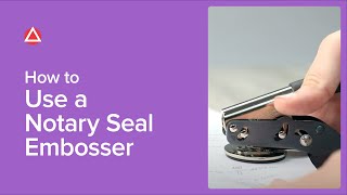 How To Use A Notary Seal Embosser [upl. by Yates435]