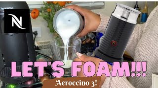 How To Foam Milk With Aeroccino 3 Make Coffee With Foam Tips amp Tricks  Easy Foamed Latte Recipe [upl. by Cass45]