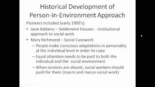 Ecological PersoninEnvironment and Humanistic Theory [upl. by Neersin]