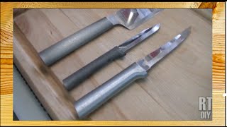 Restoring Brushed Aluminum Cutlery Handles  Ricks Tips DIY [upl. by Aivatnohs]