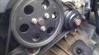 Jaguar X Type Water Pump Change [upl. by Ennaus]