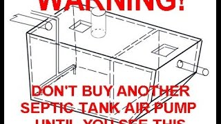 Warning About Septic Tank Aerators [upl. by Madelena]