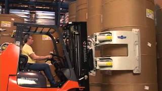 Cascade Paper Roll Clamps  Lift Truck Roll Handling [upl. by Ydennek]