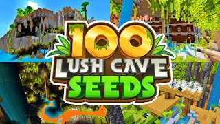 100 Minecraft Lush Cave Seeds Bedrock amp Java [upl. by Strander]