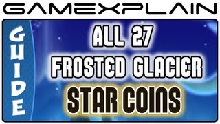 New Super Mario Bros U  All Frosted Glacier Star Coins 27 amp Secret Exits Guide amp Walkthrough [upl. by Nore]