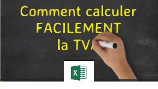 EXCEL  CALCULEZ FACILEMENT LA TVA [upl. by Larrisa]