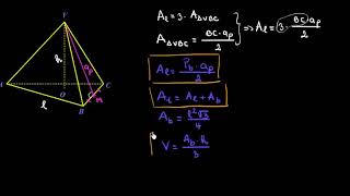 Piramida triunghiulară regulată formule  LectiiVirtualero [upl. by Joline425]