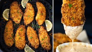 How to make SUPER CRISPY Air Fryer Chicken Tenders [upl. by Amasa640]