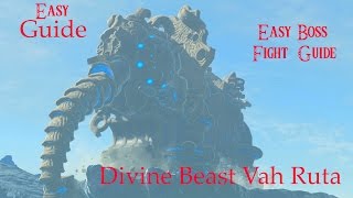 EASY Zoras Domain Divine Beast Vah Ruta Guide amp How to Defeat WaterBlight Ganon EASILY [upl. by Soilissav301]