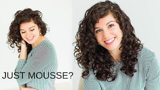 Easy curls with Mousse Curly Girl Method [upl. by Marne883]