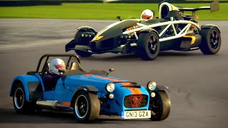 Caterham 620R vs Ariel Atom 35R  Fifth Gear [upl. by Anaul]