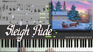 Sleigh Ride  Piano Tutorial  PDF [upl. by Theda65]