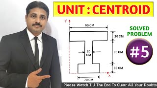 CENTROID SOLVED PROBLEM 5 IN ENGINEERING MECHANICS TIKLESACADEMYOFMATHS [upl. by Westland]