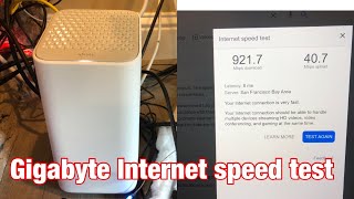 Gigabit internet test using Comcast Xfinity XF1 [upl. by Ronnholm]