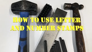 How To Use Letter and Number Stamps [upl. by Nosreffej]