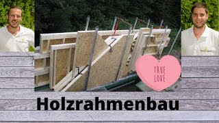 Holzrahmenbauweise  Holzwand  Holzhaus [upl. by Haase]