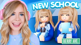 MY TWINS GO TO A NEW SCHOOL IN ROBLOX [upl. by Waylon]