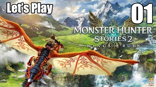 Monster Hunter Stories 2 Wings of Ruin  Lets Play Part 1 Birth of a Rider [upl. by Gnni]