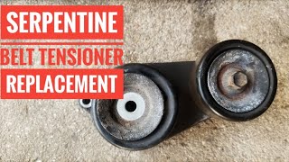 HOW TO REPLACE SERPENTINE BELT TENSIONER TUTORIAL [upl. by Secundas]