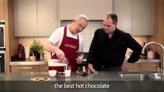 How to make a hot chocolate using an aerolatte milk frother [upl. by Ahsekam]